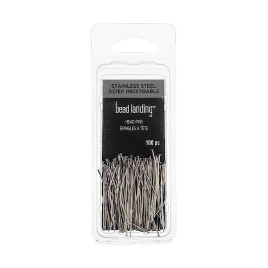 1" Stainless Steel Head Pins by Bead Landing™